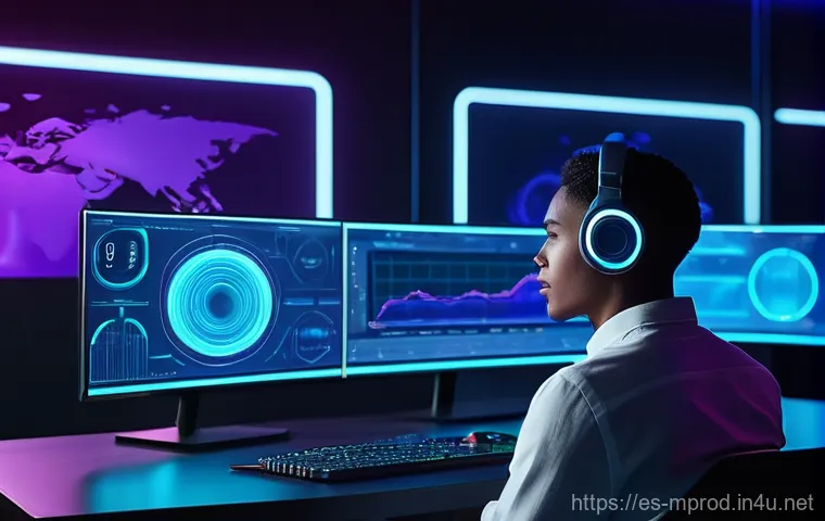 미디어 프로듀서 직무의 매력과 도전 - **Prompt:** A diverse group of three media professionals (two men and one woman, all in their 30s-40...