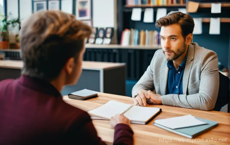 미디어 프로듀서의 업무적 스트레스 관리 - **Prompt:** A diverse team of four young professionals, two men and two women in their late 20s to e...