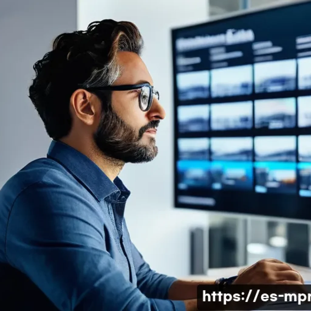 미디어 프로듀서 자격 취득 가이드 - A professional Spanish media producer organizing a film project in a modern office setting, surround...