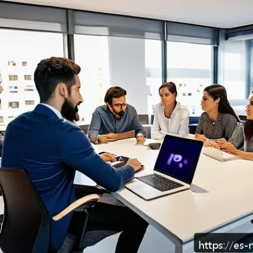 미디어 프로듀서의 성공적인 프로젝트 관리 - A diverse creative and technical team collaborating in a modern media production office in Spain, fe...